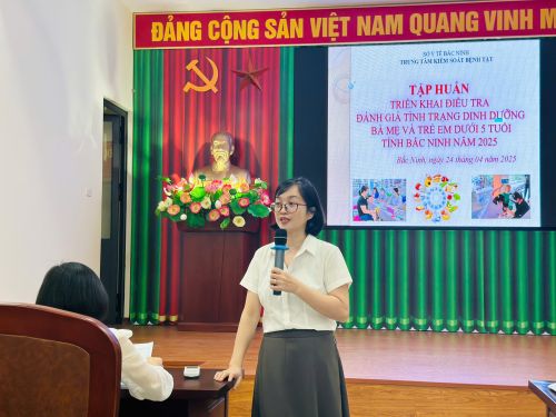 Tập huấn điều tra đánh giá tình trạng dinh dưỡng Bà mẹ và trẻ em dưới 5 tuổi tỉnh bắc ninh năm 2025