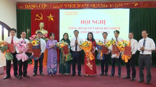 Sở Y tế tỉnh Bắc Ninh công bố các quyết định bổ nhiệm lãnh đạo quản lý, kiện toàn bộ máy sau sáp nhập 