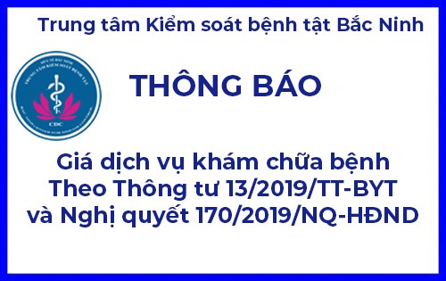 THÔNG BÁO GIÁ DỊCH VỤ KHÁM CHỮA BỆNH