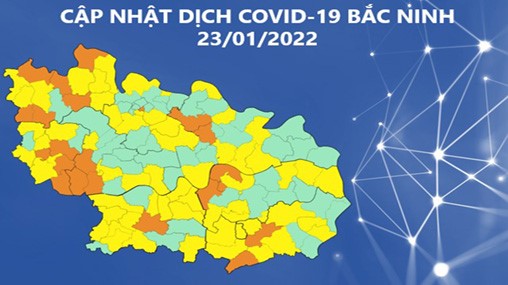 Cập nhật dịch COVID-19 tỉnh Bắc Ninh (23/01/2022)