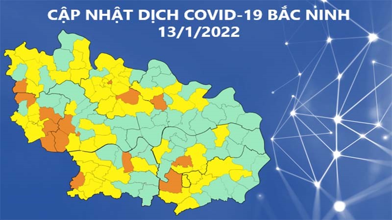 Cập nhật dịch COVID-19 tỉnh Bắc Ninh (13/1/2022)
