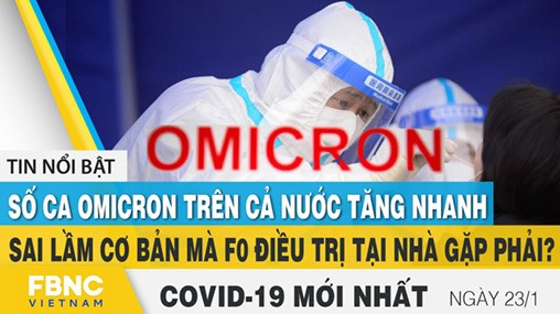 Sáng 23/1: Hơn 1,8 triệu bệnh nhân COVID-19 tại Việt Nam đã khỏi; Có 135 ca nhiễm biến chủng Omicron