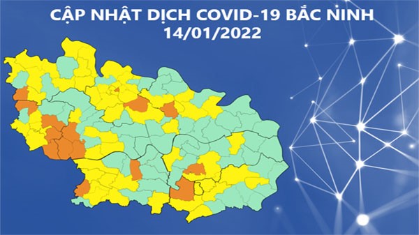 Cập nhật dịch COVID-19 tỉnh Bắc Ninh (14/01/2022)