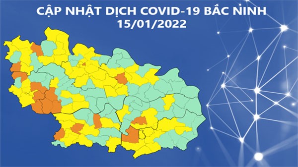 Cập nhật dịch COVID-19 tỉnh Bắc Ninh (15/01/2022)