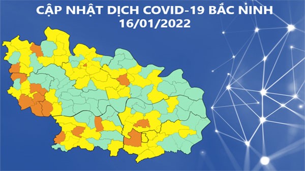 Cập nhật dịch COVID-19 tỉnh Bắc Ninh (16/01/2022)