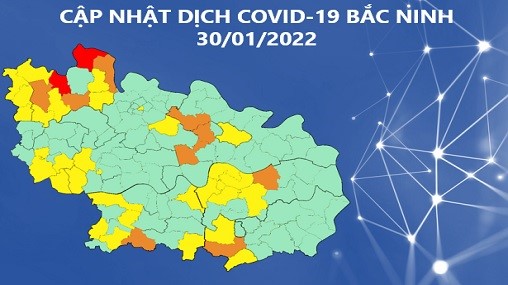 Cập nhật tình hình dịch COVID-19 tỉnh Bắc Ninh (30/01/2022)