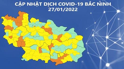 Cập nhật dịch COVID-19 tỉnh Bắc Ninh (27/01/2022)