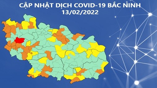 Cập nhật tình hình dịch COVID-19 tỉnh Bắc Ninh (13/2/2022)