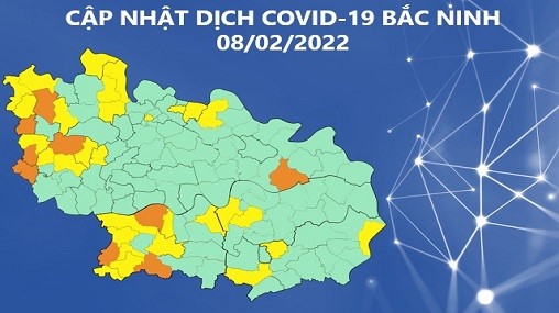Cập nhật tình hình dịch COVID-19 tỉnh Bắc Ninh (8/2/2022)