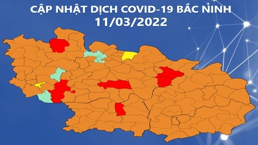 Cập nhật dịch COVID-19 tỉnh Bắc Ninh (11/3/2022)