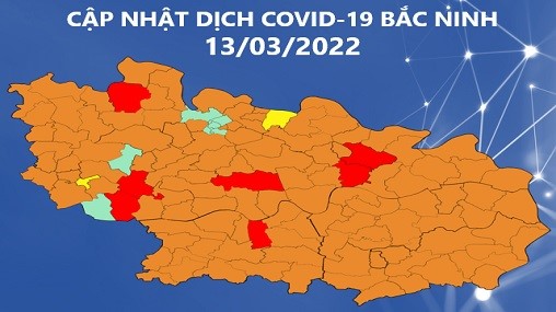 Cập nhật dịch COVID-19 tỉnh Bắc Ninh (13/3/2022)