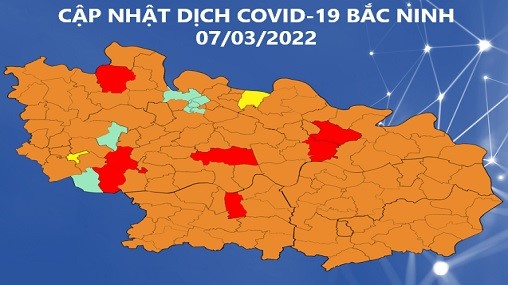 Cập nhật dịch COVID-19 tỉnh Bắc Ninh (7/3/2022)