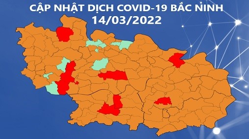 Cập nhật dịch COVID-19 tỉnh Bắc Ninh (14/3/2022)