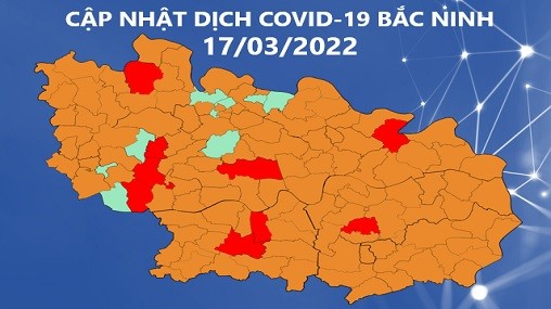 Cập nhật dịch COVID-19 tỉnh Bắc Ninh (17/3/2022)