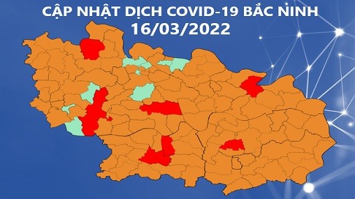 Cập nhật dịch COVID-19 tỉnh Bắc Ninh (16/3/2022)