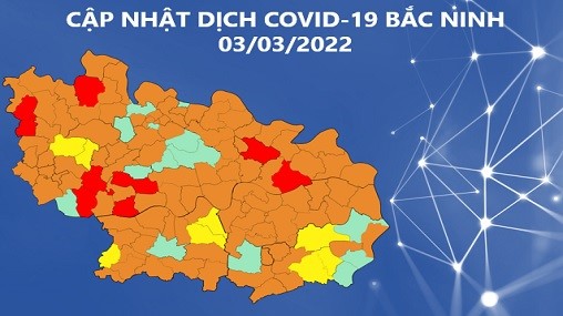 Cập nhật dịch COVID-19 tỉnh Bắc Ninh (3/3/2022)