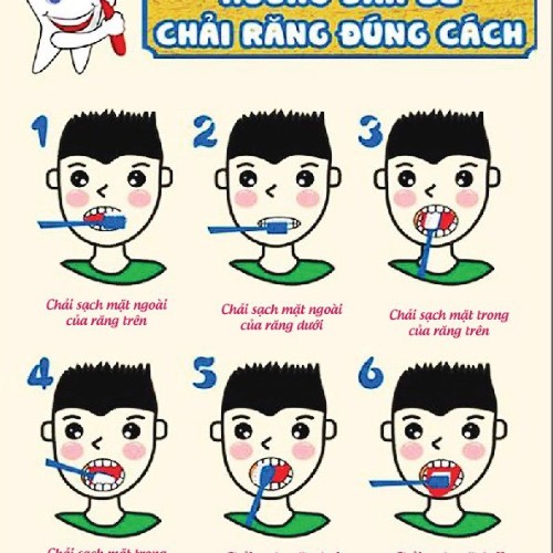 Hướng dẫn bé trải răng đúng cách