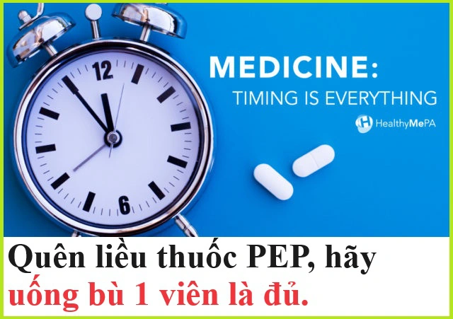 Hướng dẫn cách xử trí khi quên uống thuốc PrEP hàng ngày