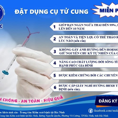 Triển khai đặt dụng cụ tử cung miễn phí cho phụ nữ trong độ tuổi sinh đẻ