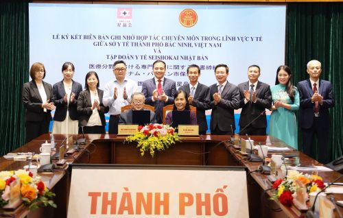 Sở Y tế thành phố Bắc Ninh ký kết hợp tác chuyên môn với Tập đoàn Y tế Seishokai, Nhật Bản