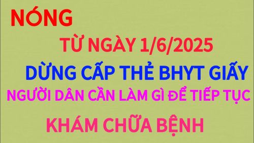 Từ 1/6 dừng cấp thẻ BHYT giấy, người dân cần làm gì để đảm bảo quyền lợi khám chữa bệnh?