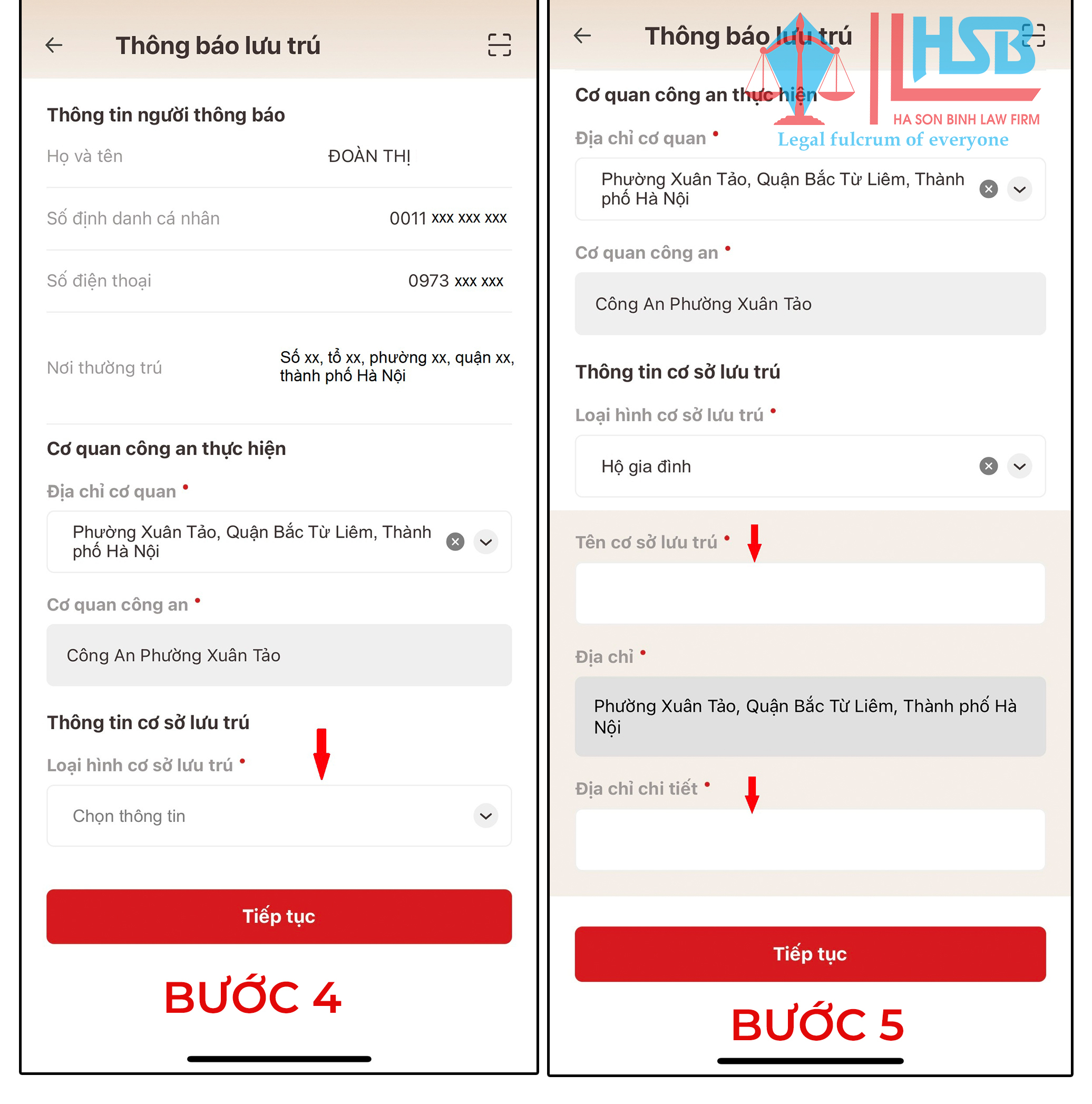 Hướng dẫn thông báo lưu trú 