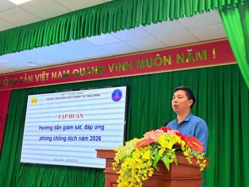 65 học viên được tập huấn Hướng dẫn giám sát, đáp ứng phòng, chống dịch năm 2026