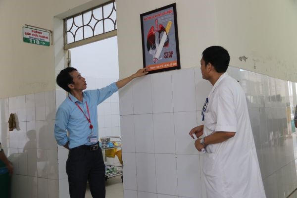 Kiểm tra việc thực hiện Luật Phòng chống tác hại của thuốc lá tại 14 cơ sở y tế