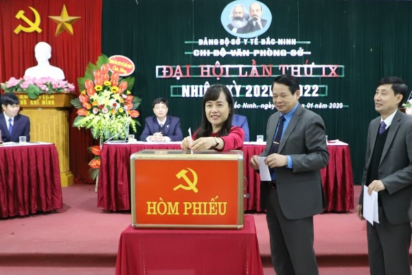 Văn phòng Sở Y tế Bắc Ninh tổ chức Đại hội Chi bộ lần thứ IX, nhiệm kỳ 2020 – 2022