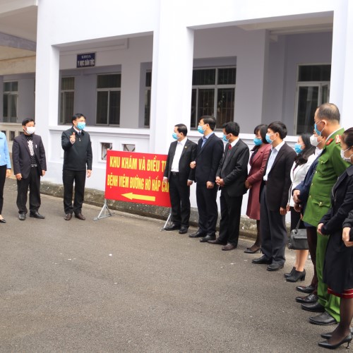 Kiểm tra công tác phòng, chống dịch bệnh viêm đường hô hấp cấp do Vi rút Corona mới tại Quế Võ