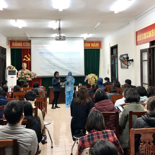 Tập huấn hướng dẫn giám sát và phòng chống bệnh viêm đường hô hấp cấp do chủng mới của vi rút Corona.