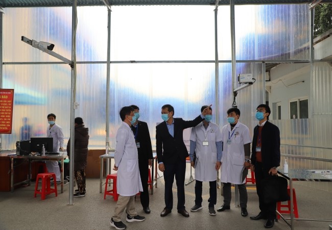Kiểm tra phòng chống dịch COVID-19 tại BVĐK tỉnh và BVĐK Hồng Phúc