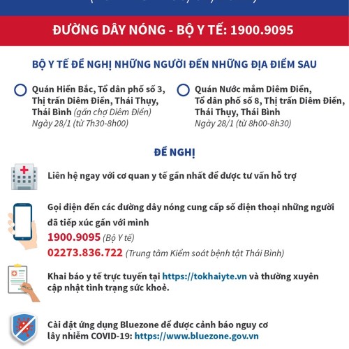THÔNG BÁO KHẨN SỐ 31 CỦA BỘ Y TẾ