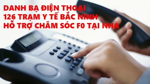 Danh bạ điện thoại 126 Trạm Y tế hỗ trợ chăm sóc F0 tại nhà tỉnh Bắc Ninh