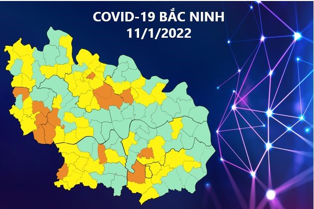 Cập nhật dịch COVID-19 tỉnh Bắc Ninh (11/1/2022)