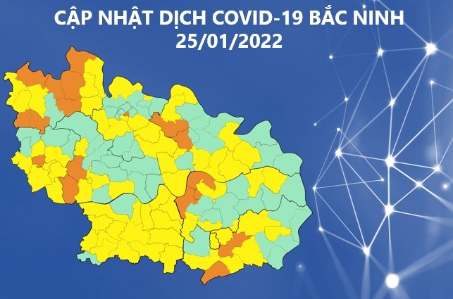 Cập nhật dịch COVID-19 tỉnh Bắc Ninh (25/01/2022)