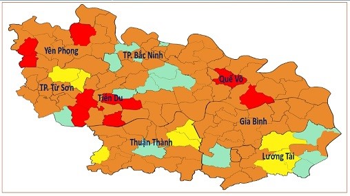 Cấp độ dịch COVID-19 tỉnh Bắc Ninh (28/02/2022)