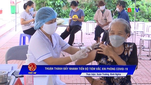 Thuận Thành đẩy nhanh tiến độ tiêm vaccine COVID-19