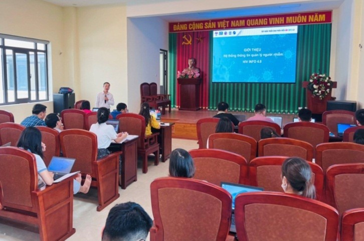 Tập huấn hệ thống thông tin quản lý người nhiễm HIV/AIDS
