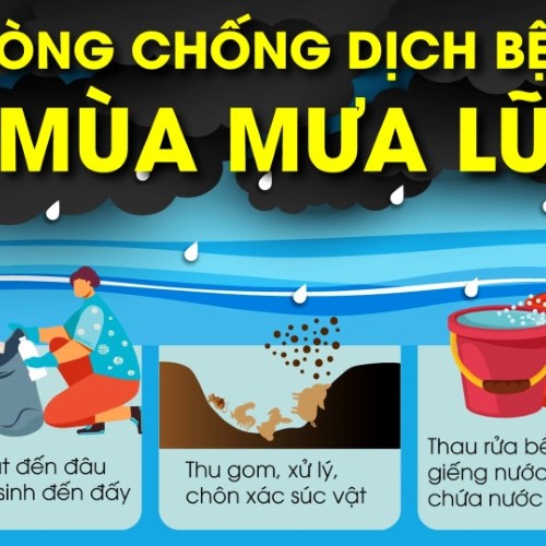 [Infographic] – Phòng chống dịch bệnh mùa mưa lũ