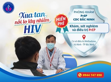 “Địa chỉ tin cậy” khám, tư vấn và điều trị dự phòng trước phơi nhiễm HIV (PrEP) miễn phí tại tỉnh Bắc Ninh