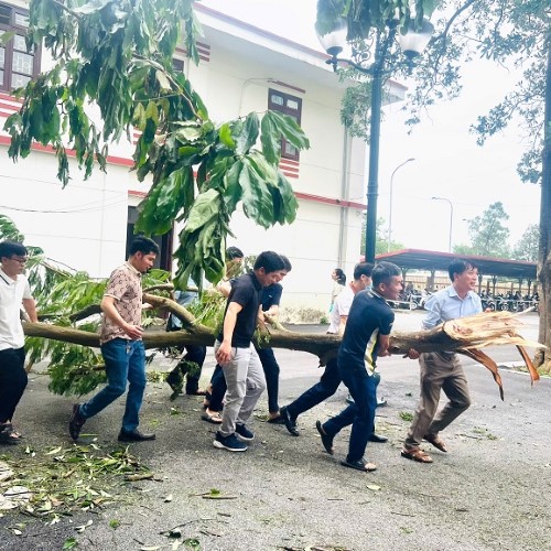 CDC khắc phục hậu quả sau cơn bão số 3 – Đảm bảo các điều kiện thực hiện Khám chữa bệnh và các nhiệm vụ khác