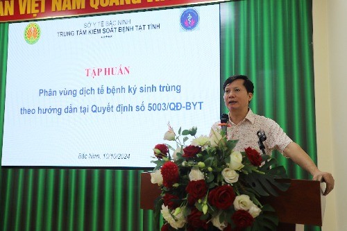 Tập huấn Phân vùng dịch tễ bệnh ký sinh trùng theo hướng dẫn tại Quyết định số 5003/QĐ-BYT