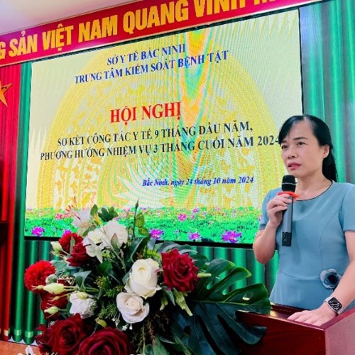 Trung tâm KSBT tỉnh: Sơ kết công tác 9 tháng đầu năm 2024 và phương hướng nhiệm vụ 3 tháng cuối năm 2024
