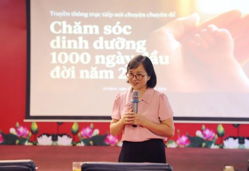 Truyền thông trực tiếp chuyên đề chăm sóc dinh dưỡng 1000 ngày đầu đời tại phường Vũ Ninh