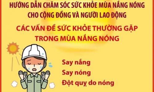 Hướng dẫn chăm sóc sức khỏe mùa nắng nóng Cho cộng đồng và người lao động
