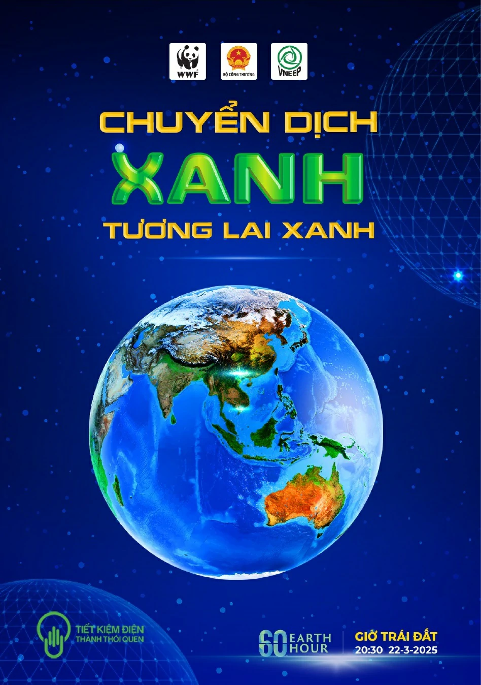 Infographic: Hưởng ứng giờ trái đất năm 2025 “Chuyển dịch xanh – Tương lai xanh”
