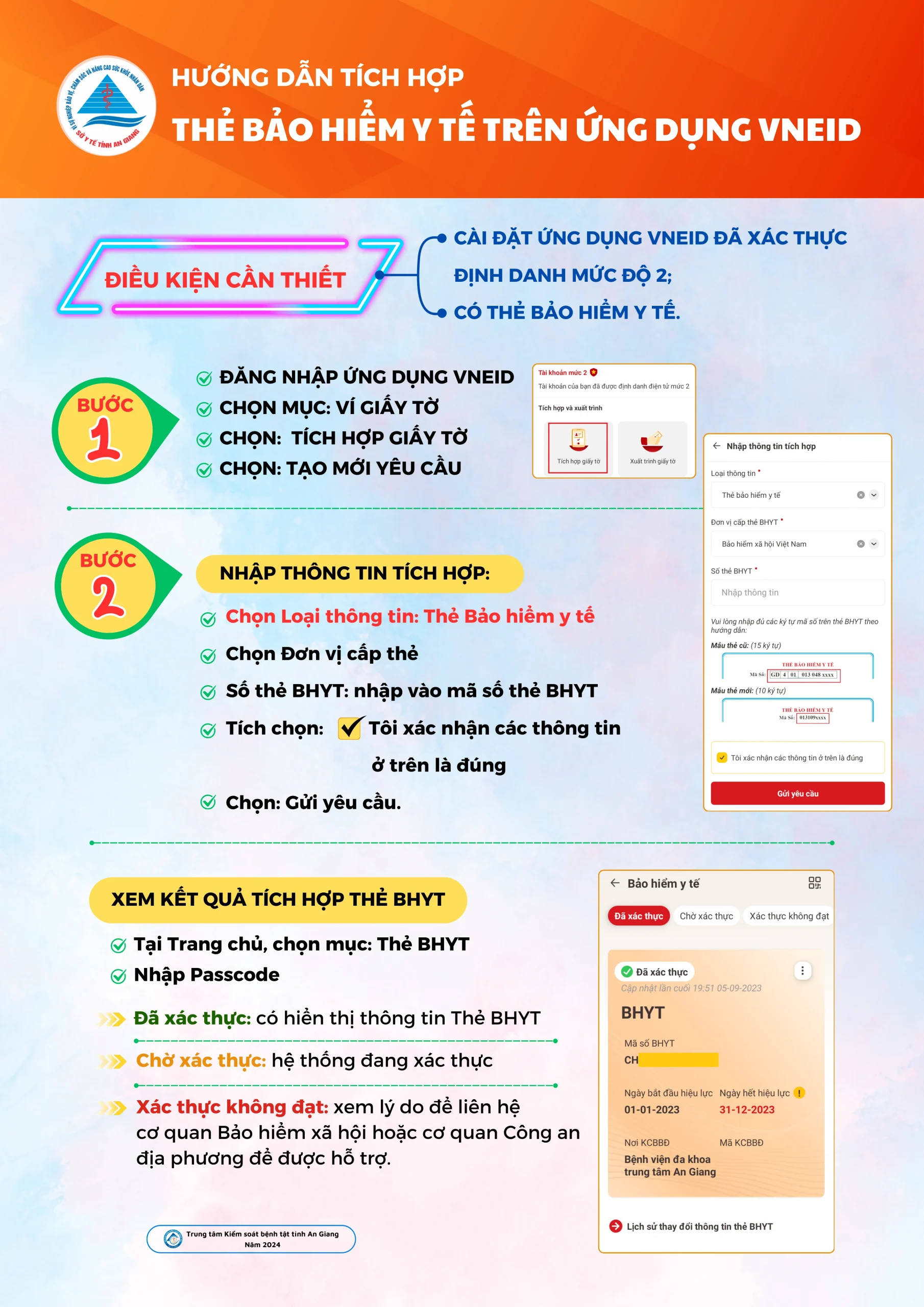 Infographic: Hướng dẫn tích hợp thẻ Bảo hiểm Y tế trên ứng dụng VNeID