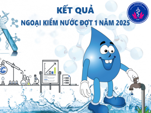 Kết quả ngoại kiểm chất lượng nước sạch đợt 1 năm 2025