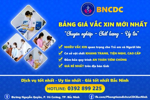 Dịch vụ tiêm chủng vắc xin tại Trung tâm Kiểm soát bệnh tật Bắc Ninh: An toàn – Chất lượng – Vì sức khỏe cộng đồng